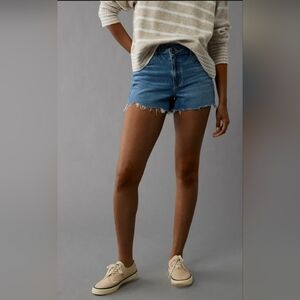 American Eagle Stretch Crossover Denim Mom Short-Size 6 *NWT*